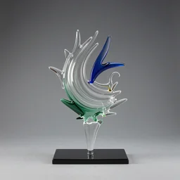 of a stylish glass art work, award winning,