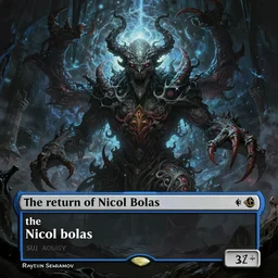 the return of nicol bolas, in the style of magic the gathering, art by raymond swanland and svetlin velinov, cosmic, terrifying, cosmic horror, intricate detail, cinematic, 8 k, cel shaded, unreal engine, featured on artstation, pixiv