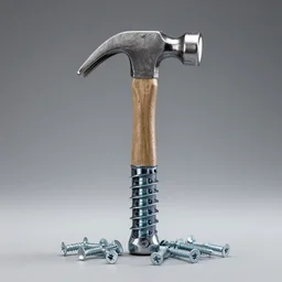 a hammer made of screws
