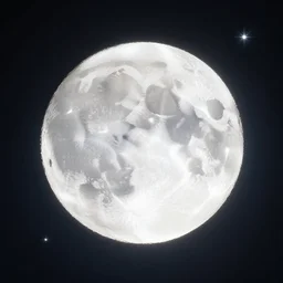 happy moon talking!!!, birds eye view, surrounded by stars, at night time, stars, illustrated by peggy fortnum and beatrix potter and wayne barlow and sir john tenniel