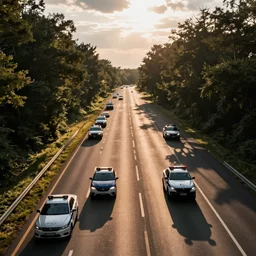 police cars freeway