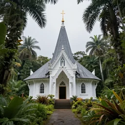 temple in the antarctic jungle
