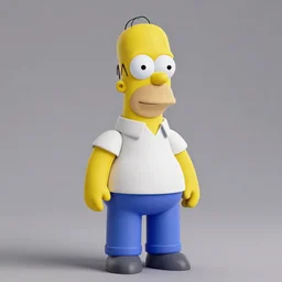 An octane render of Homer Simpson in the Matrix