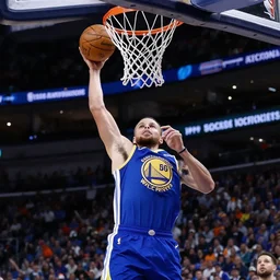 steph curry dunking, basketball