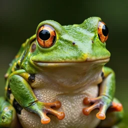 fractal hands hyper realistic frog vision