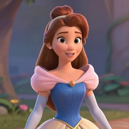portrait of a disney princess, pixar style , 4k , HD