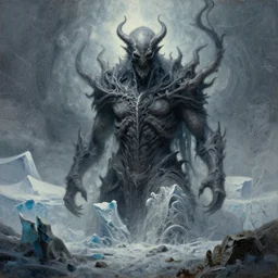 menacing absence pathfinder Antarctica glacial cult incomprehensible topology ambience, realistic fantasy, oil painting, extremely high detail, photorealistic, cinematic lighting, oil painting, intricate line drawings, 4k resolution