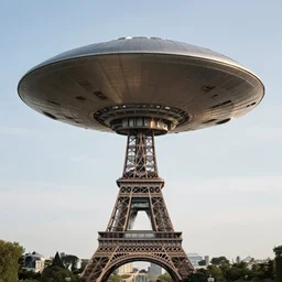 gigantic ufo upon paris