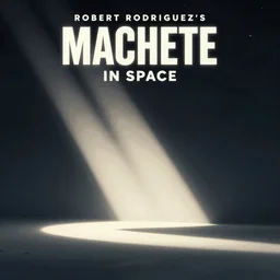 A movie poster for Robert Rodriguez’s Machete in Space