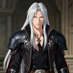 Sephiroth as a guest character in the new adventures of old christine, high quality