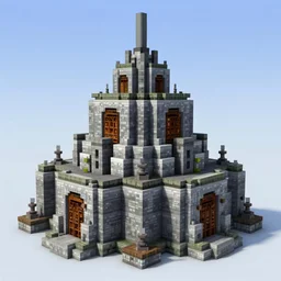 The Half-Life 2 citadel in minecraft, game footage