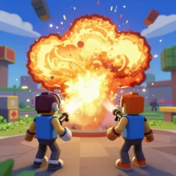 roblox gameplay of a explosion