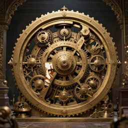 symbol of the cult of the machine, ornate machinery