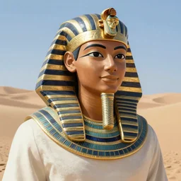 Portrait of Haru from Spirited away as an Egyptian prince in the desert, highly detailed, smooth, sharp focus, artstation, illustration, digital art by WLOP