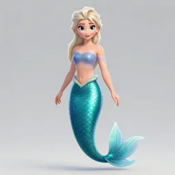 cartoon female character inspired by mermaid and, elsa from frozen artwork by artgem lau, wlop and rossdraws, anatomically correct, smooth, clean detailed, sharped focus, symmetrical, perfect composition, illustration, extremely coherent, detailed body, arstation