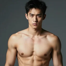 a portrait of a very hot young man, seductive