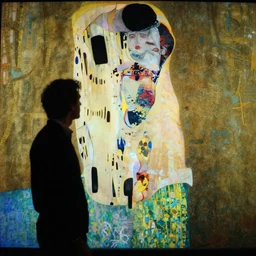 hyperrealist Byzantine icon, film still by edward hopper, by Pontormo, by klimt, art noveau, highly detailed, strong lights, liminal, eerie, Bright pastel colors,
