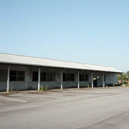 a farm in an abandoned car parking building, photo by greg girard