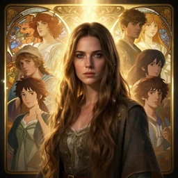 highly detailed portrait of a woman with long hairs, stephen bliss, unreal engine, fantasy art by greg rutkowski, loish, rhads, ferdinand knab, makoto shinkai and lois van baarle, ilya kuvshinov, rossdraws, tom bagshaw, alphonse mucha, global illumination, radiant light, detailed and intricate environment