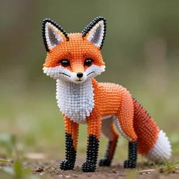 beaded fox