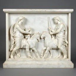 base relief of mythological scene, marble