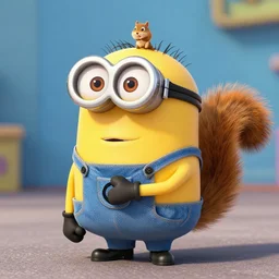squirrel in style of minions movie