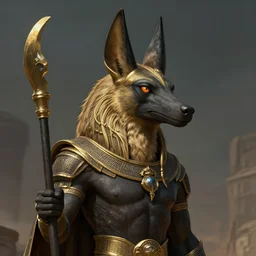 anubis, highly detailed, digital art