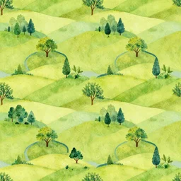 repeating pattern landscape
