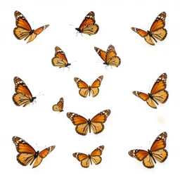 many monarch butterflies wide angle 8 k