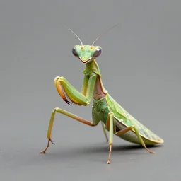 anthropomorphic mantis, prominent eyes attached to the sides of a flat triangular head, pretty, beautiful, horrifying, dnd character art, matte fantasy painting, flattened thorax, deviantart artstation, artstation, jason felix, lisa frank, steve argyle, tyler jacobson, peter mohrbacher, cinema, cinematic horror lighting