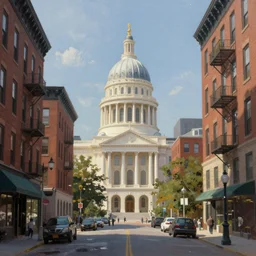city of boston, painted by titian, digital painting, 4 k