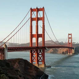 the golden gate bridge but made from red rock