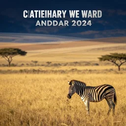 amazing award winning photo of a mix of abstract landscape and a photo of a zebra in Arcadia, beautiful lighting