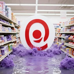 target store flooded with purple slurm