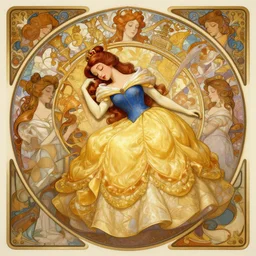 portrait of disney sleeping beauty, intricate, elegant, highly detailed, my rendition, digital painting, artstation, concept art, smooth, sharp focus, illustration, art by artgerm and greg rutkowski and alphonse mucha and uang guangjian and gil elvgren and sachin teng, symmetry!!