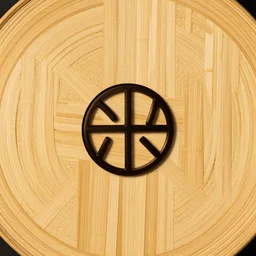 a circle of bamboo, small details, logo