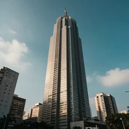 sao paulo city with the biggest tower in the americas, very detailed, realistic, cinematic, dynamic light