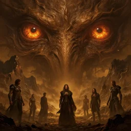 epic professional digital art of hungry eyes, ambient amber light, painted, mysterious, cinematic mountain noxious animal scene, eerie, mythic, detailed, intricate, grand, leesha hannigan, wayne haag, reyna rochin, ignacio fernandez rios, mark ryden, van herpen, artstation, cgsociety, epic, stunning, gorgeous, wow wow detail