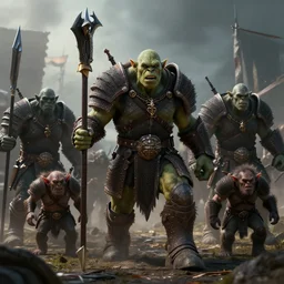 army of orcs and goblins, high detail, hd 8 k cinematic, photorealistic, dramatic lighting