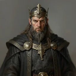 portrait, dwarven forgeking of clan stonehammer, ornate circlet, stern expression, intricate, elegant, highly detailed, centered, digital painting, artstation, concept art, sharp focus, illustration, artgerm, tomasz alen kopera, peter mohrbacher, donato giancola, joseph christian leyendecker, wlop, frank frazetta