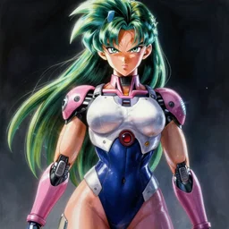 ultra realistic portrait painting of sexy female android 1 8, art by akira toriyama, 4 k, dragon ball artstyle, cel shaded, highly detailed, epic lighting