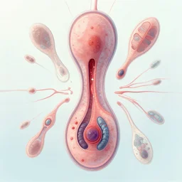 a sentient memory trying to replicate herself by mitosis