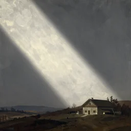 a purgatory by Caspar David Friedrich