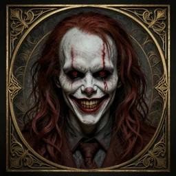 symmetrical semi - realistic modern artnouveau mysterious creepy maniac portrait from layers of fear highly detailed sharp focus