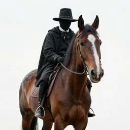 headless horseman, realistic, clean, detailed