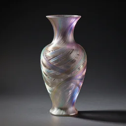 elegant 3D printed vase, professional product photography, extremely beautiful, design award winner, chromatic filament, dramatic lighting, 8k, 4k