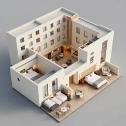 hotel complex, with many rooms and halls. The level itself seems to have been constructed in the 1930s, with furniture dating back to 1920. 4k, HD, photorealistic