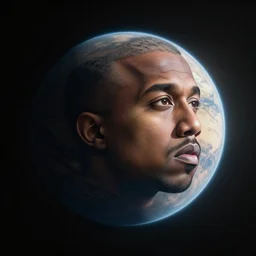 a planet is space shaped as kanye west