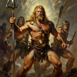 detailed illustration the clash of titans 1 9 8 2 movie, hyper detailed, realistic, oil painting, frank frazetta, cinematic lighting