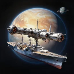 a battleship space station above planet neptune, digital art illustrated by greg rutkowski and moebius and loish and artgerm, painterly, illustration, backlit, rendering, highly detailed 8 k, intricate, lifelike, soft light, concept art, cinematic lighting, intricate details, octane rendering, trending on artstation, featured on behance masterpiece